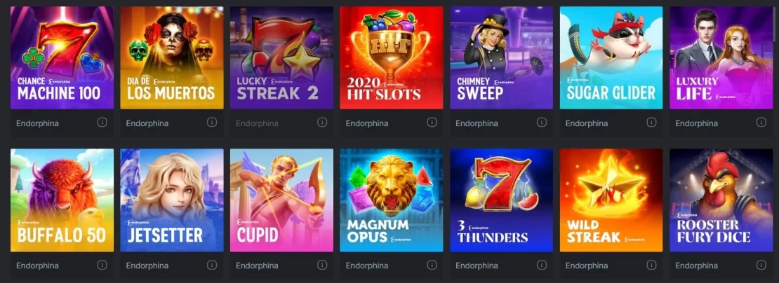 Endorphina: Удивительные онлайн-слоты для казино BC Game.